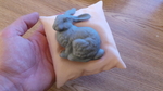  Stanford bunny resting on a pillow  3d model for 3d printers