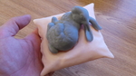  Stanford bunny resting on a pillow  3d model for 3d printers