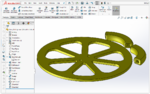 Modelo 3d de Impreso en 3d de la cadena y el disco centrífugo spinner para impresoras 3d