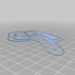  Dash's cutie mark keychain  3d model for 3d printers