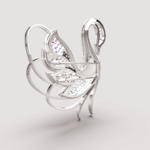 Modelo 3d de Swan broche de joyería para impresoras 3d