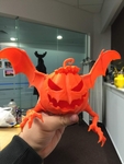  Flying jack-o-lantern  3d model for 3d printers