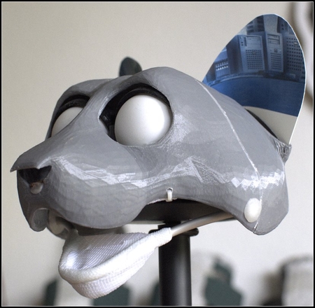  Costume- or hand-puppet-head base - version10  3d model for 3d printers