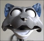  Costume- or hand-puppet-head base - version10  3d model for 3d printers