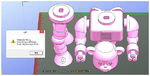 Modelo 3d de Oso robots para impresoras 3d