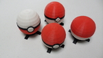 Modelo 3d de Pokeball para impresoras 3d