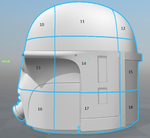  Boba fett concept helmet (star wars)  3d model for 3d printers