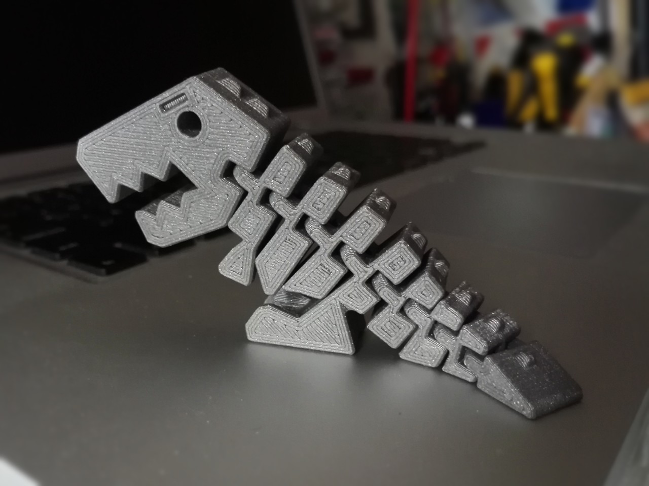 Modelo 3d de flexi rex con la mejora de los v nculos para impresoras 3d 