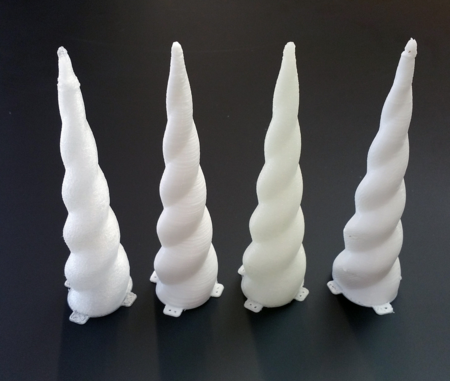 Modelo 3d de Impreso en 3d cuerno de unicornio para impresoras 3d