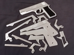  Rubber band gun remix² 5 shots  3d model for 3d printers