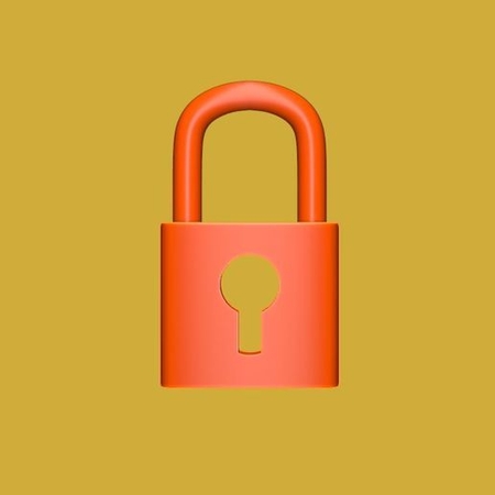  I said padlock  3d model for 3d printers