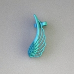  Wing earrings b13  3d model for 3d printers