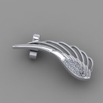  Wing earrings b13  3d model for 3d printers