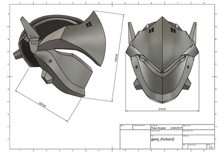 Genji Helmet (Overwatch)