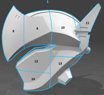 Modelo 3d de Genji casco (de supervisión) para impresoras 3d