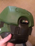  Halo master chief helmet - cortana a.i. chip receiver port  3d model for 3d printers