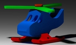 Modelo 3d de Helicóptero para impresoras 3d
