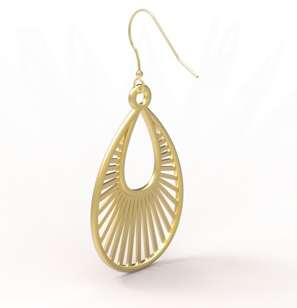 Tear Drop Shaped Earring