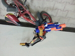 Modelo 3d de Pistola nerf soporte para bicicleta para impresoras 3d