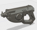  Tracer gun (overwatch) v2 [solid]  3d model for 3d printers