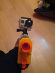  Gopro nerf rail mount with and without trapped nut  3d model for 3d printers