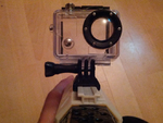  Gopro nerf rail mount with and without trapped nut  3d model for 3d printers