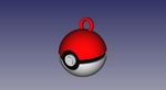 Modelo 3d de Llavero de la pokeball para impresoras 3d