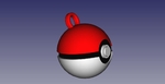 Modelo 3d de Llavero de la pokeball para impresoras 3d