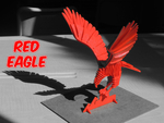  3d puzzle : red eagle  3d model for 3d printers
