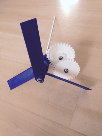  Geared windmill drive  3d model for 3d printers