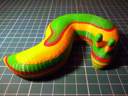 Modelo 3d de Jumbo - banana slug (de alta resolución) 'shaker' para impresoras 3d