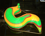 Modelo 3d de Jumbo - banana slug (de alta resolución) 'shaker' para impresoras 3d