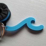  Wave keychain  3d model for 3d printers