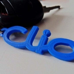  Renault clio keyring  3d model for 3d printers