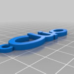  Renault clio keyring  3d model for 3d printers