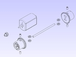 Modelo 3d de Slotcar rearaxle engranajes para impresoras 3d