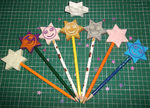  'holly' magic star wand - pencil topper  3d model for 3d printers
