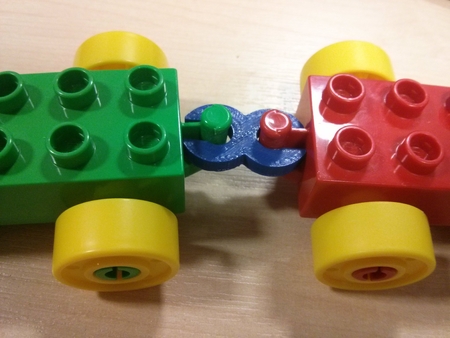 Duplo train connector