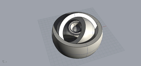  Gyro ball  3d model for 3d printers