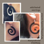 Whirlwind earrings  3d model for 3d printers