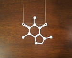  Caffeine molecule pendant  3d model for 3d printers