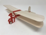  Red baron ii: hand launched biplane glider  3d model for 3d printers