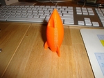  Cartoon rocket  3d model for 3d printers