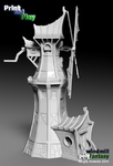 Modelo 3d de Molino de viento para impresoras 3d