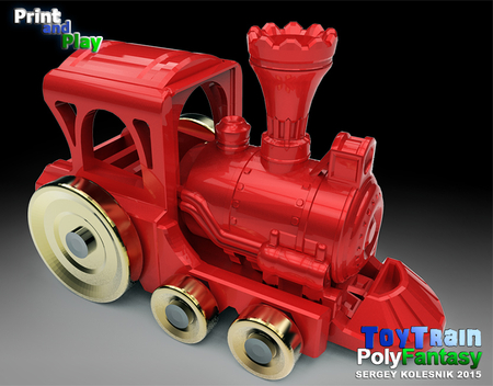  Toy train  3d model for 3d printers