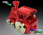 Modelo 3d de Tren de juguete para impresoras 3d