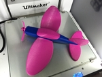 Modelo 3d de Avión de juguete, diferentes versiones están previstas para impresoras 3d
