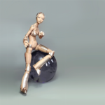  Robot woman - robotica  3d model for 3d printers