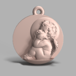  3d angle-2 pendant  3d model for 3d printers