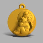  3d angle-2 pendant  3d model for 3d printers